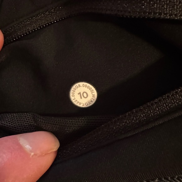 lululemon athletica Women's Speed Up Mid-Rise Shorts - Icing Blue Multi/Black - Picture 8 of 8